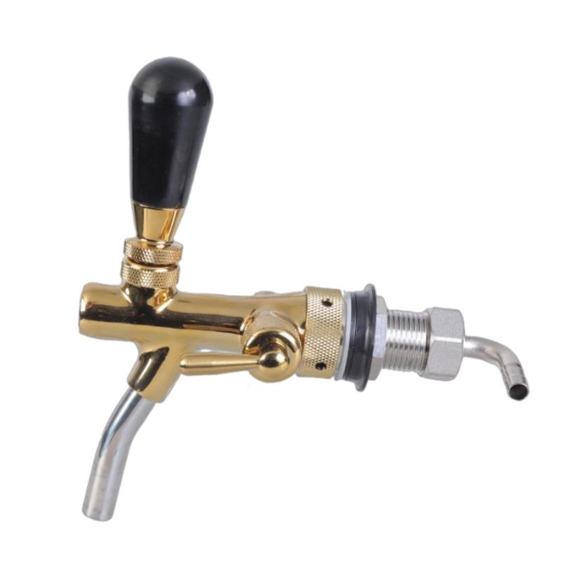 Brass Beer Faucet Adjustable Beer Tap Adjustable Beer Kegs Tap Full Control for Bar Hotel Festivals and Parties