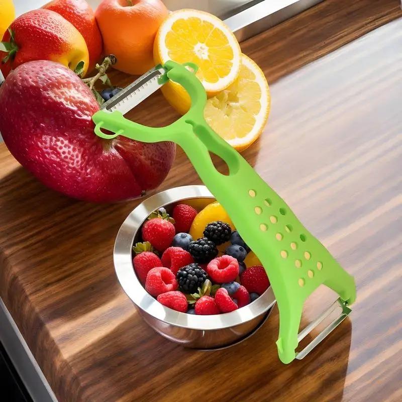 1PC Stainless Steel Vegetable Peeler Potato Peeler Multi-function Double-head Carrot Grater Fruit Tools Kitchen Accessories