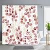 Green Plants Eucalyptus Leaves Shower Curtain Natural Watercolour Leaves Tropical Botanical Patterns Bath Curtain Bathroom Decor