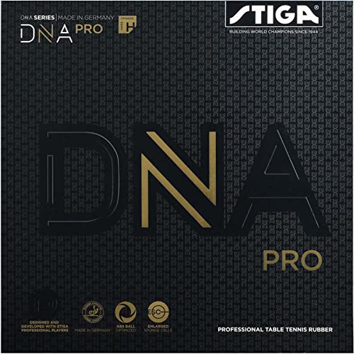 STIGA Table Tennis Rubber, Tension Type, Inverted, DNA Pro H, Red, Thick, 1712030519
