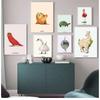 Funny Fruit Animal Poster, Kitchen Canvas Painting, Garlic, Goose,Cauliflower, Sheep Wall Picture, Living Room Decor