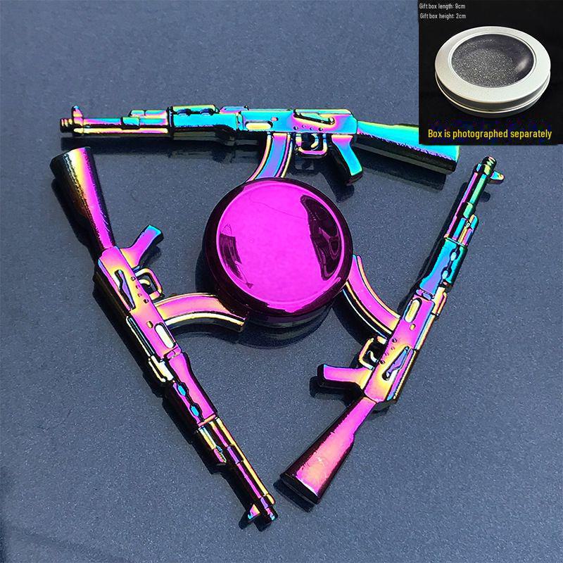 Leuchtendes, buntes Fingergyroskop aus Metall – cooles Dekompressionsspielzeug als Geschenk für Jungen und Schüler