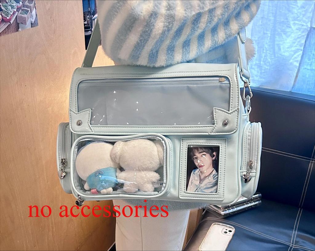 High Capacity Transparent Ita Bag Cute Girl Star Sac Femme Japan Original Bolsos De Mujer Crossbady Bags for Woman Bolso