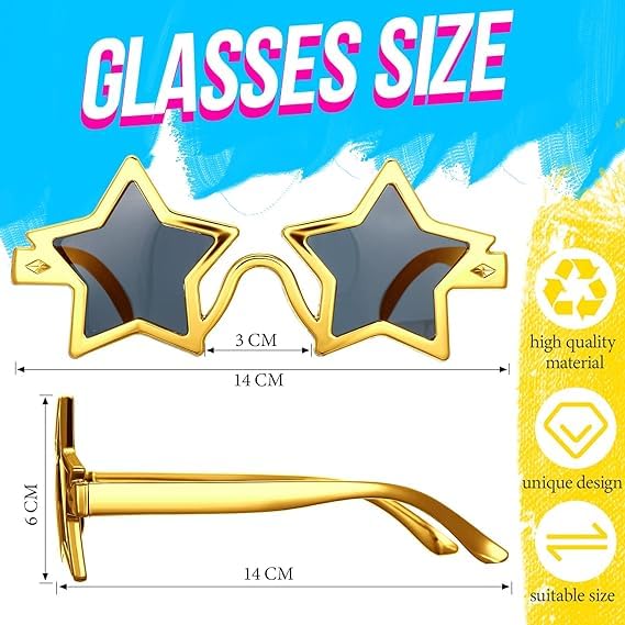 Star Party Pentagon Novelty Studio Floral Print Dress Accessory [zhonghua] Sunglasses, Star-Shaped Glasses, Sunglasses, Star-Shaped Sunglasses,