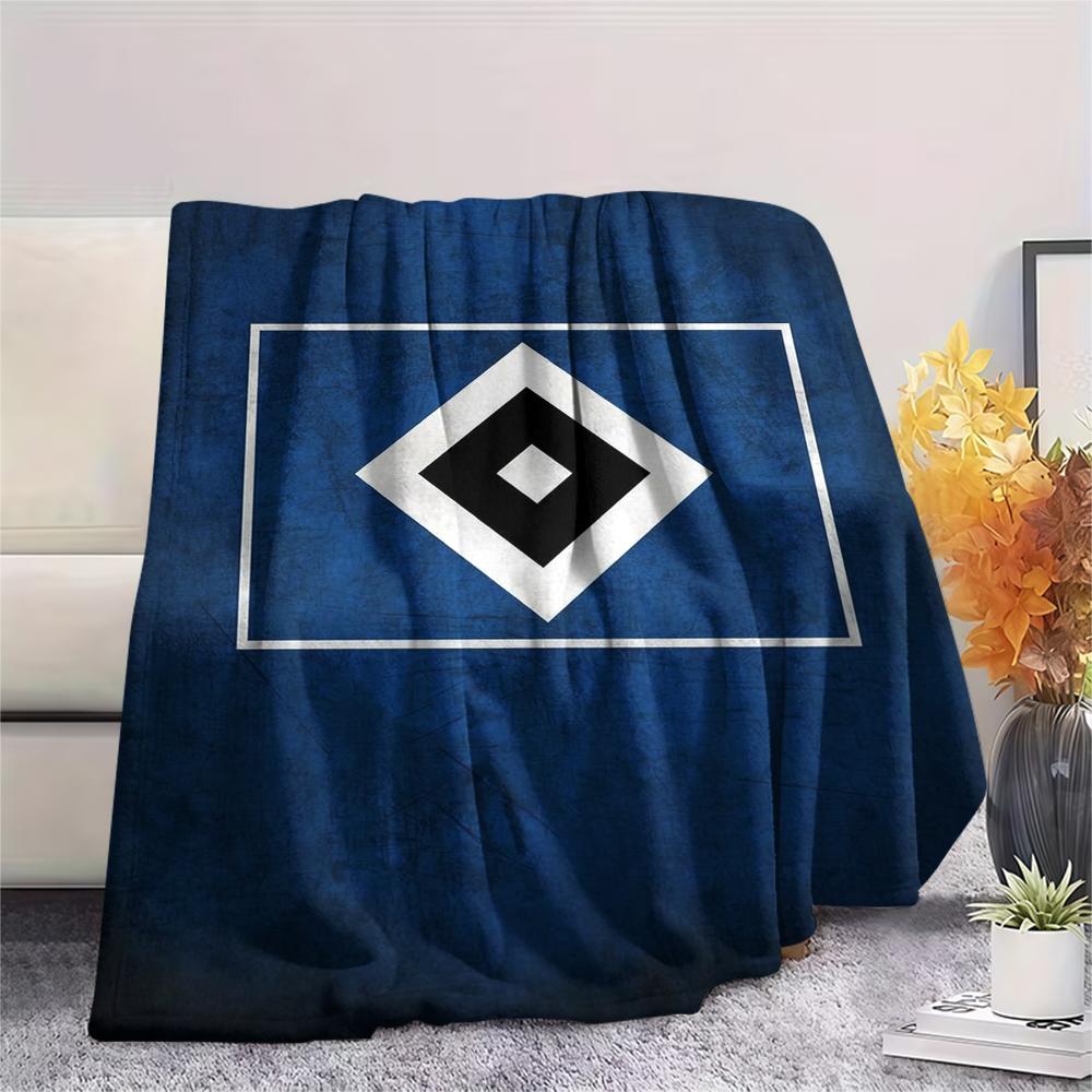 Hamburger Sv Print Flannel Blanket, High quality Comfortable for All Seasons, Home Decor, Warmth and Comfort, Perfect for Christmas Gifts