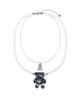 Randomoff Double Layered Twin Bear Necklace