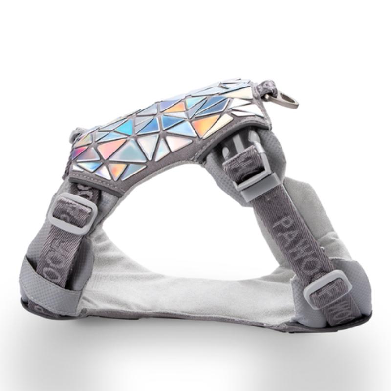 Designový hrudní postroj pro domácí mazlíčky Flitrový postroj pro velké psy Luxusní obojek pro psy s ochranou proti výbuchu Příslušenství pro psy