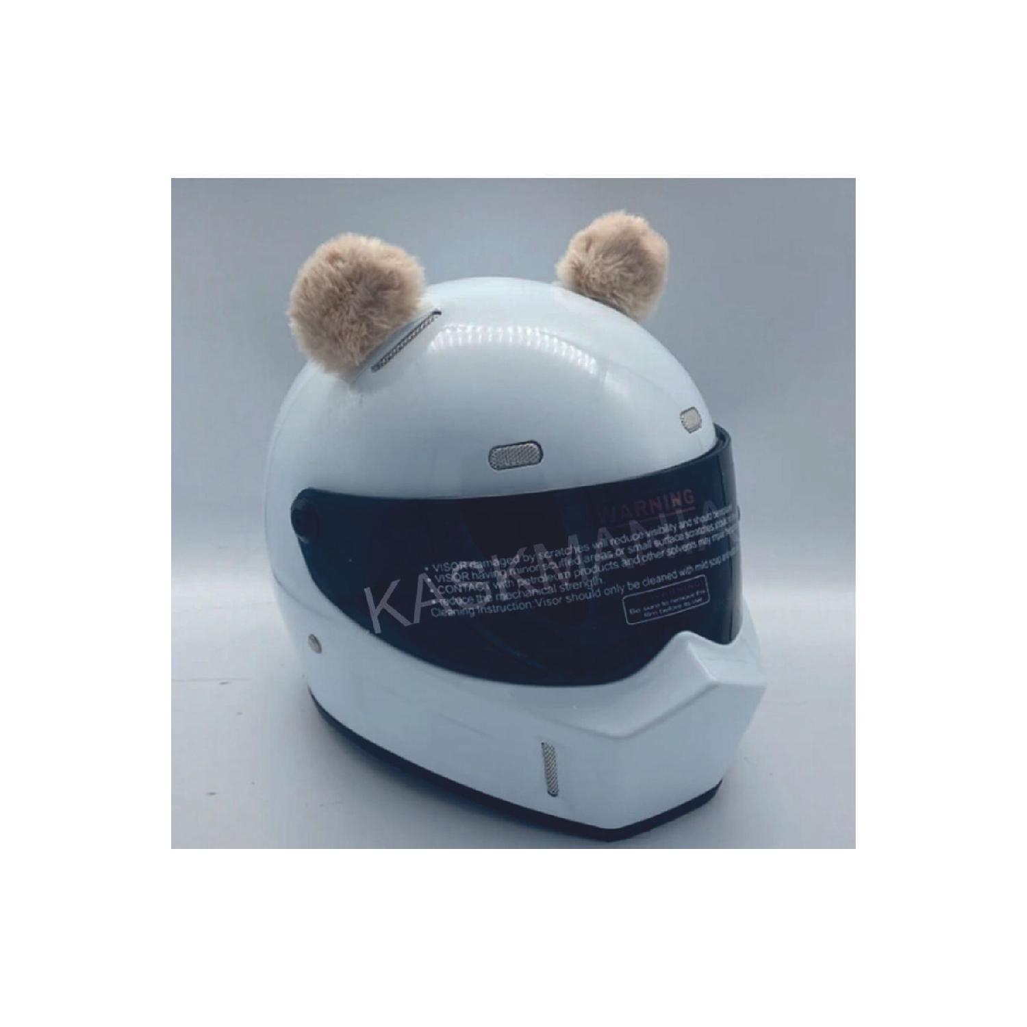 

Ушной шлем, плюшевый орнамент для шлема, аксессуар для шлема бежевый