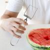 Watermelon Cutter Slicer Tool Stainless Steel Watermelon Windmill Cutter Portable Fruit Slicer for Home Party Camping