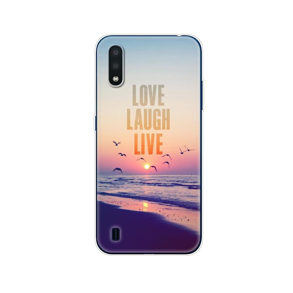 For Samsung M01 Case 5.7" Soft Silicon Tpu Cover For Samsung Galaxy M01 M 01 SM-M015FZBDSER M015 Phone Back Shell Bumper Funda