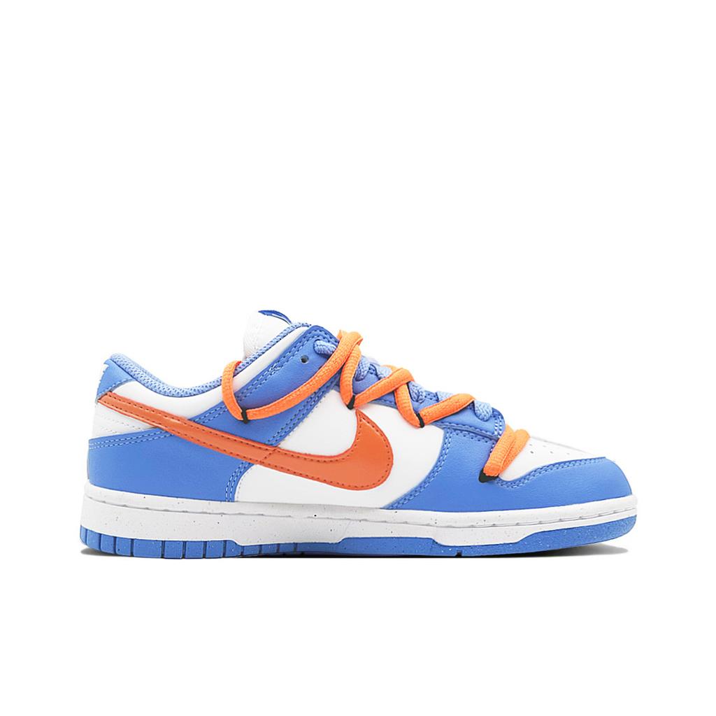 Nike Dunk Cerulean Orange Light Abrasion Resistant Slip Resistant Low top Skateboard Shoes Women's Blue White Orange DD1873-402(Team1927-)