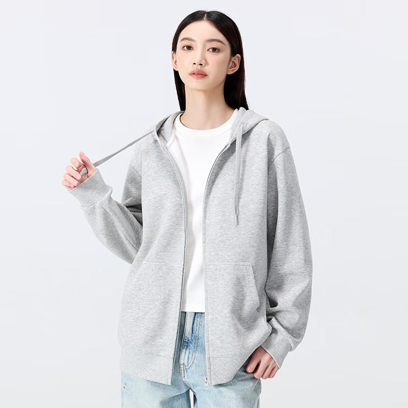 MINISO Japanese Style Casual Hooded Zip-Up Sweatshirt