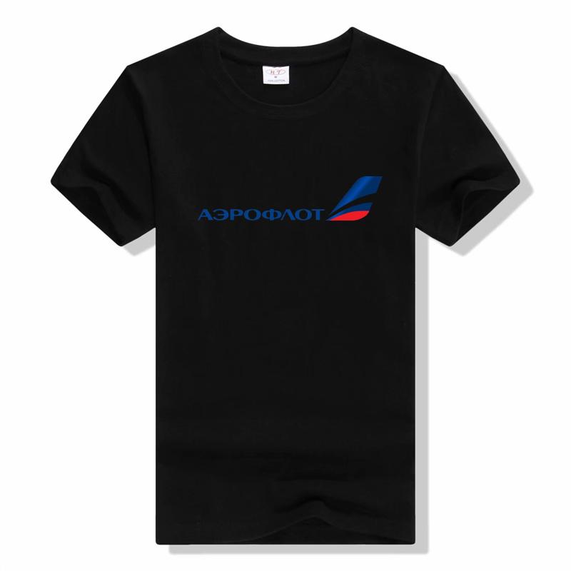 Aeroflot Russian Airlines T-Shirt unisex casual cotton tshirt summer Breathable fashion short sleeve tee