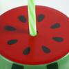 Watermelon Cup with Lid And Straw Reusable Plastic Watermelon Drinking Cups Fun Fruit Drinkware for Parties Picnics And Summer Events