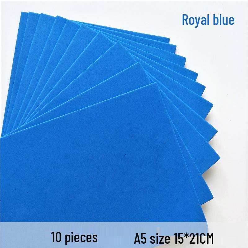 Monochrome A5 Foam Sheets: 10-Pack EVA Sponge Paper for DIY Crafts
