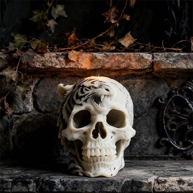 Totenkopf-Form Silikonformen für handgefertigte Kerzenseife Einfache Entformung Vielseitige Silikonform für Harzguss