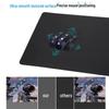 Waterproof Non-Slip Minimalist Black Mouse Pad, Small Size, Stitched Edge, Extra Large