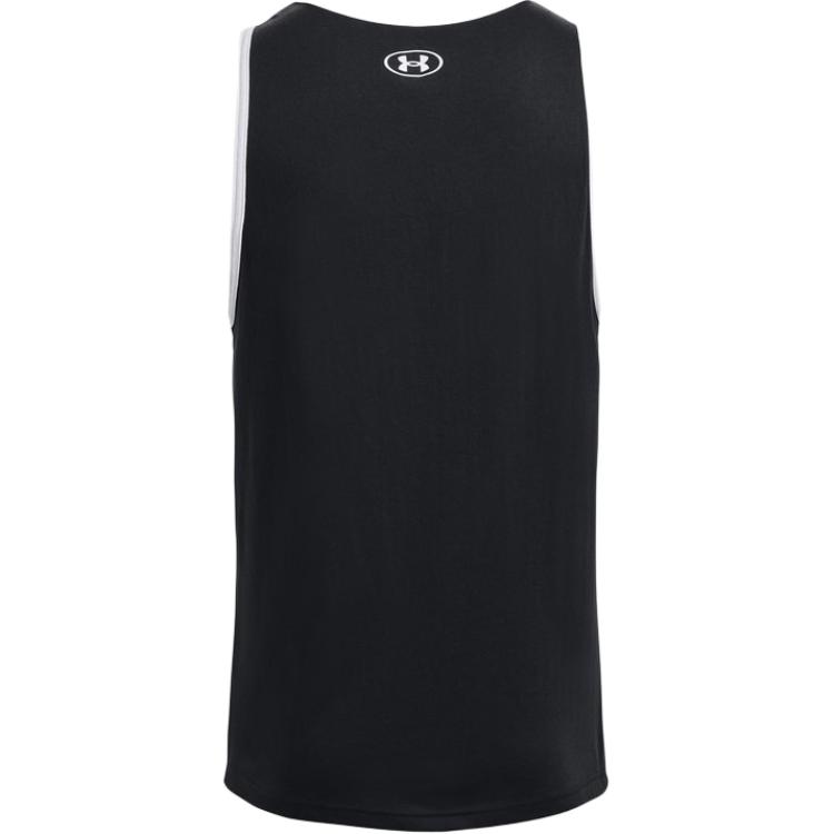 Under Armour Rainbow Logo Pattern Round Neck Sleeveless Vest Men Tops Black 1378900-001