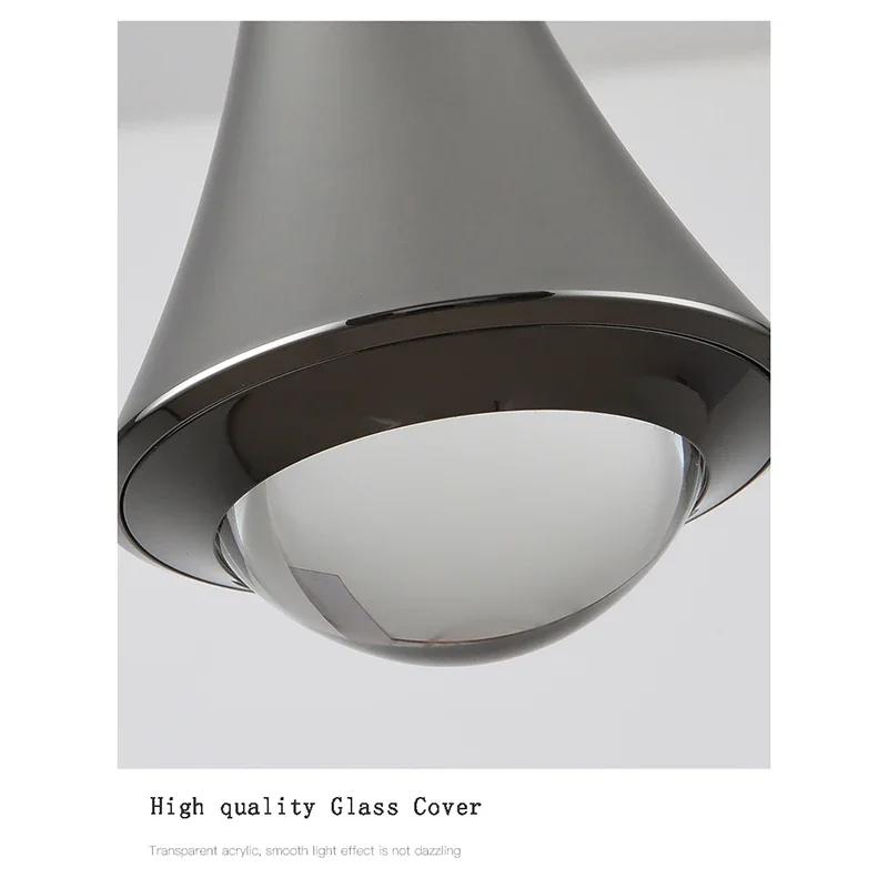 Lamp Mini LED Pendant Light, Modern Aluminum Anti-Glare Hanging Lights, Height Adjustagble Bedside Lamps For Dining Room Bedro