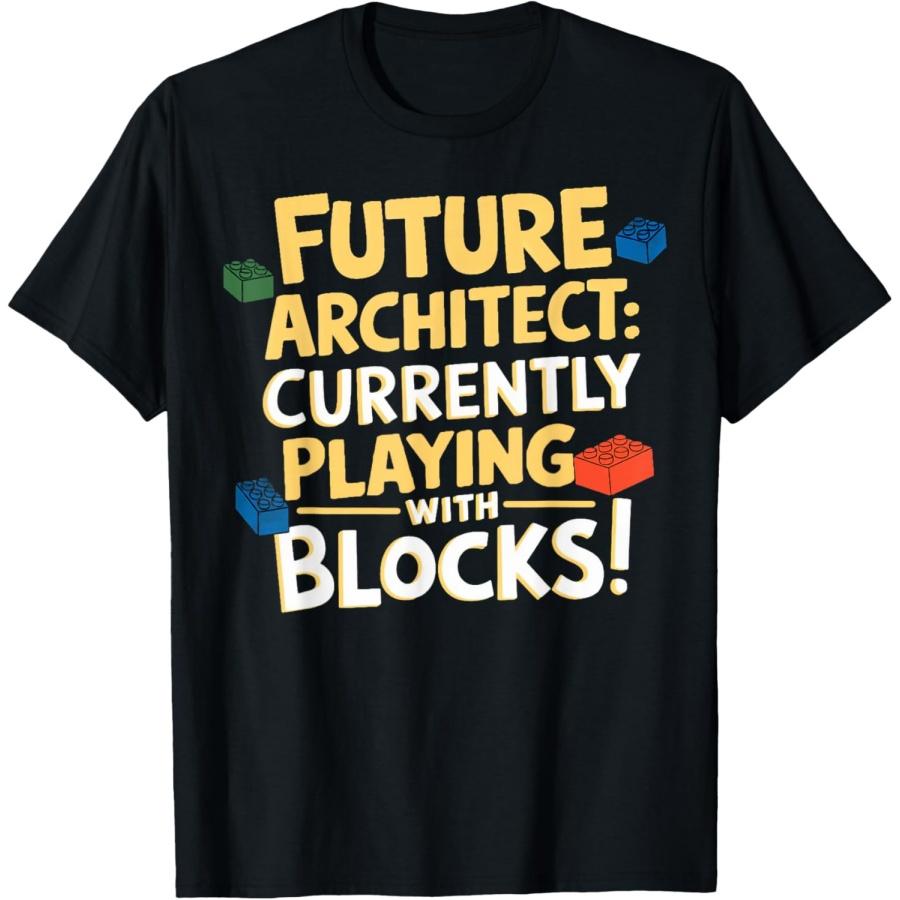 Футболка для детей  Будущий архитектор  с конструктором S