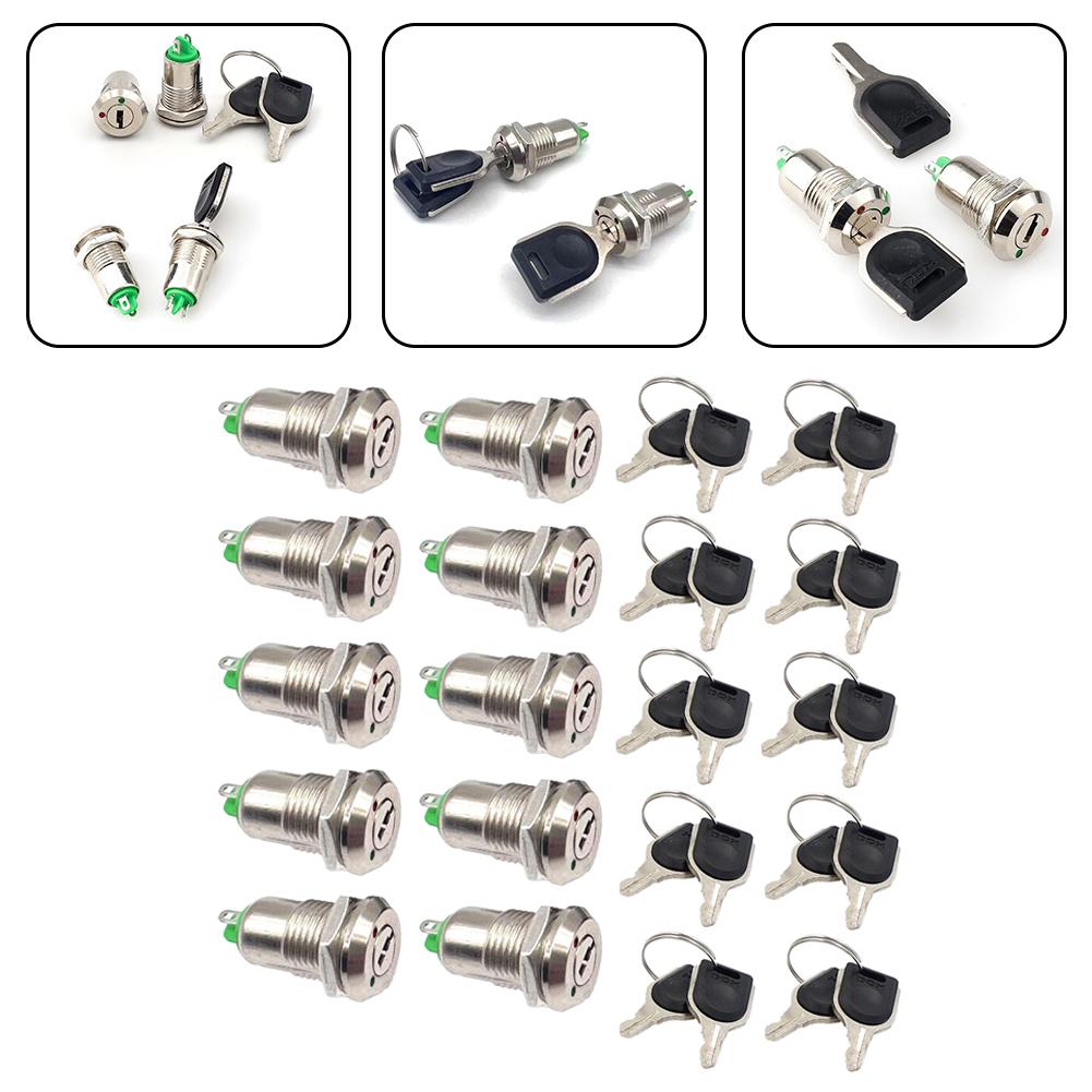 Compact Key Switch 12mm Key Switch Electric Lock System Compact Installation Size Enhanced Device Functionality China Mainland