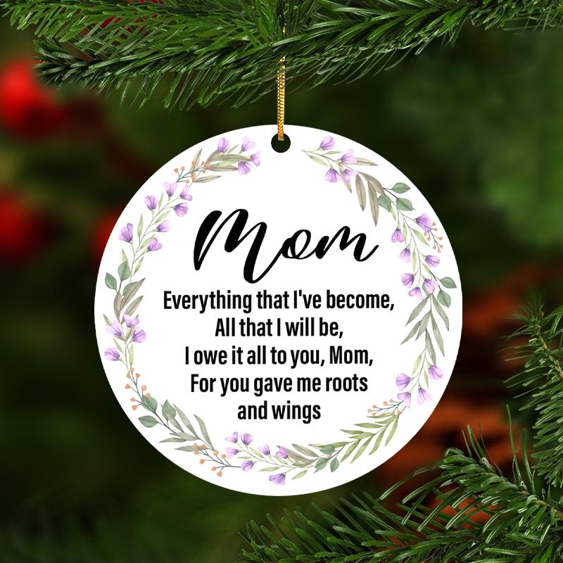 

2D односторонний фиолетовый цветок акриловый кулон ко Дню матери, спасибо маме, автомобильное подвесное украшение, подвески для интерьера, домашнего декора