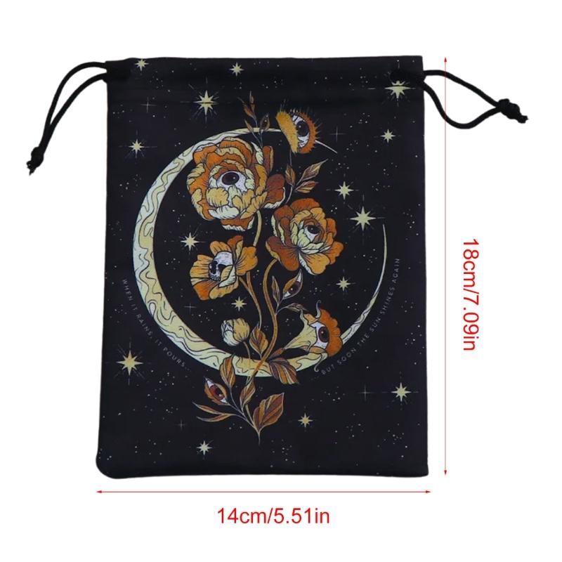Samt Kordelzugbeutel Tarot Orakelkarten Runenbeutel Geschenktasche Schmuckbeutel