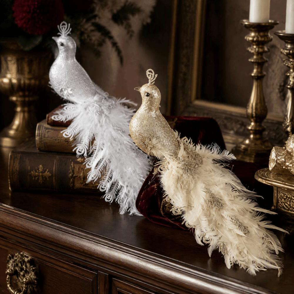 Realistic Shape Artificial Bird Foam Tree Decor Festival Vibe Bird Ornament Scene Display