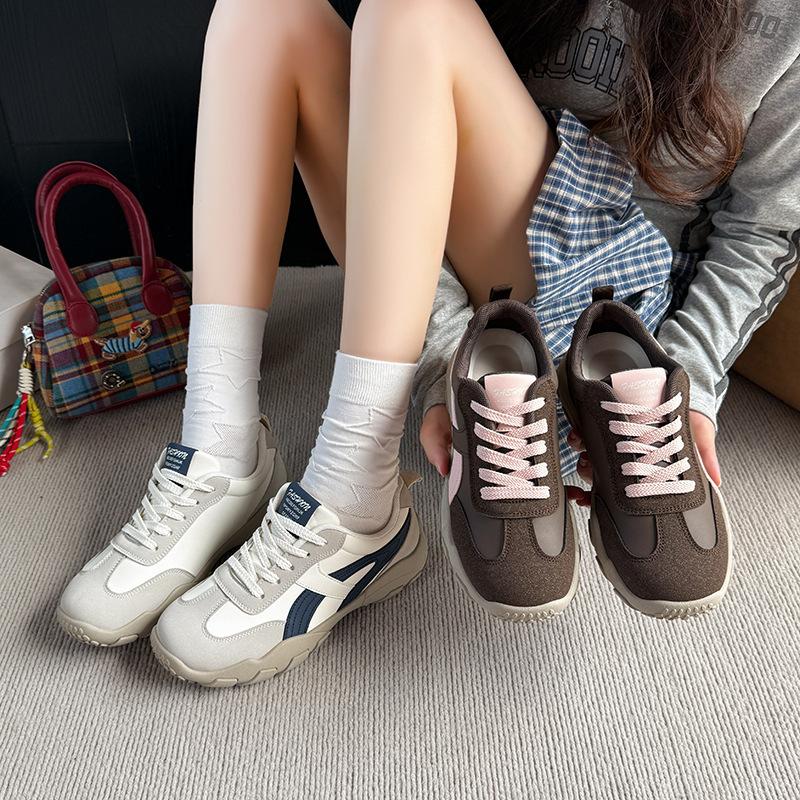 Thick-soled Women's Autumn New Versatile Retro Casual Sneakers Lightweight