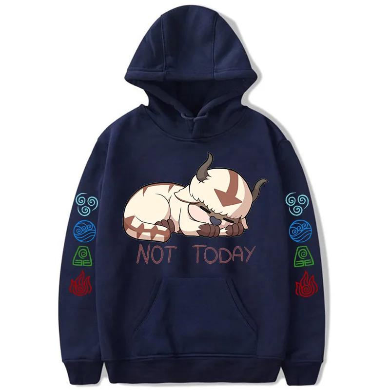 90s Casual Sweatshirts Avatar The Last Airbender Y2k Mens Hoodies Streetwear Hip Hop Harajuku Pullovers Fashion Mange Clothes