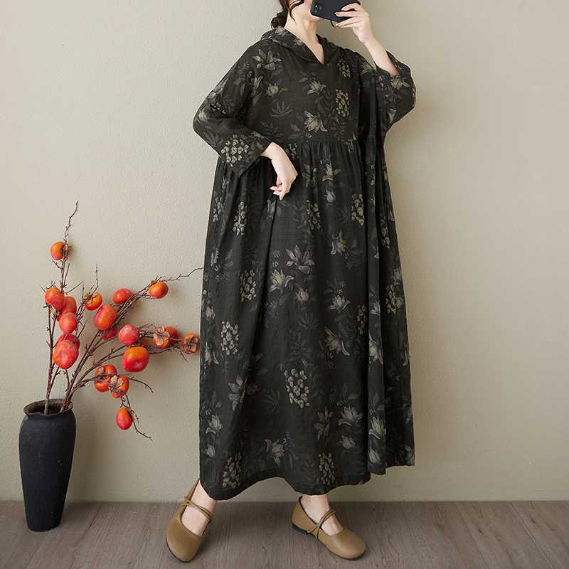 Summer Hooded Dress Plus Size