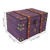 Vintage Treasure Chest Box 8.54x5.91x5.12in Wooden Retro Jewelry Storage Box Versatile Decorative Treasure Box for Home Bedroom