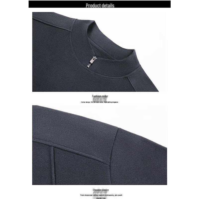 ROMON Men's Spring Autumn Business Casual Pullover Sweatshirt