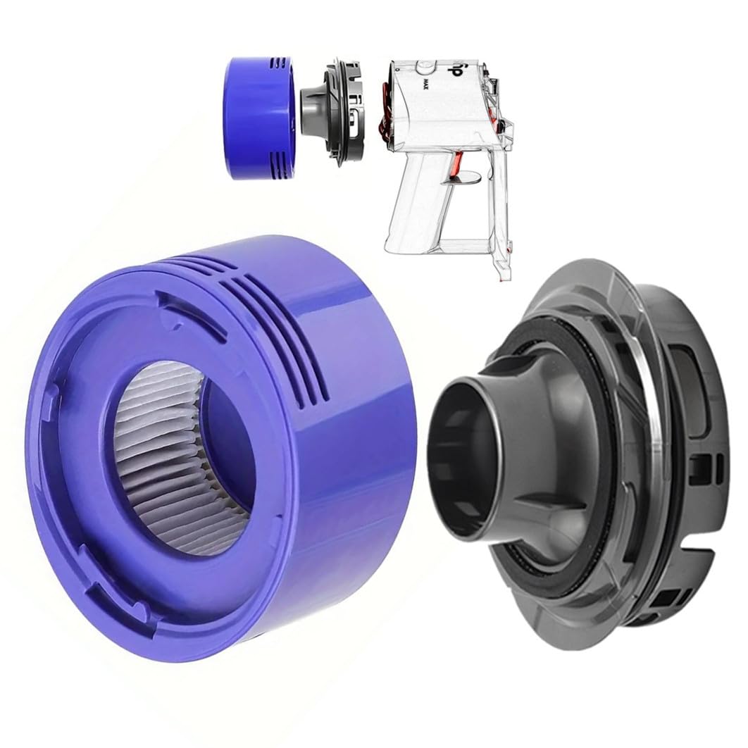 

GIZLABO V7 V8 Motor Rear Back Cover Post Filter Set Compatible with Dyson Vacuum Cleaner SV10 SV 11 Replacement Parts Repair Disassembly Assembly