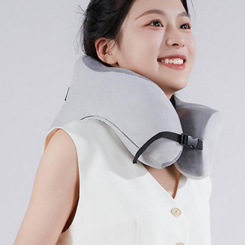 Upgrade Travel Neck Pillow Slow Rebound Memory Foam U-shaped Pillow Comfortable Soft Car and Airplane Neck Pillow Office Nap