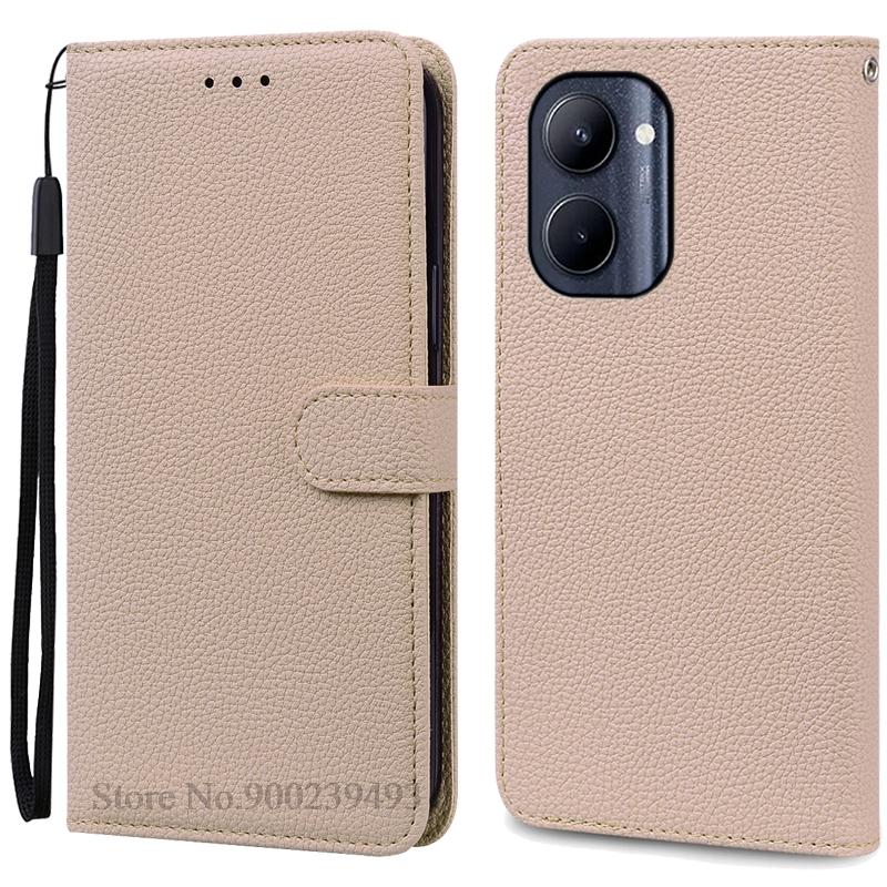 Für Realme C33 Hülle Leder Klapp-Brieftaschenhülle Für Realme C33 Hülle Handyhülle Brieftasche Buch Coque Fundas Shell