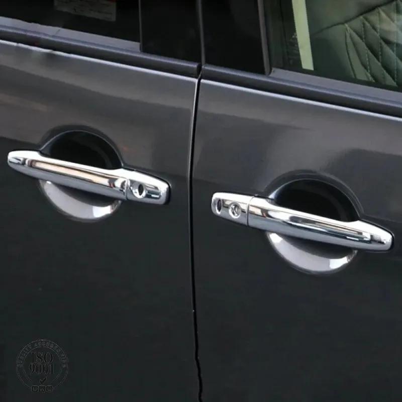 For Mitsubishi Delica D:5 ABS Chrome Car Door Handle Door Bowl Cover Protection Trim Exterior Sticker Accessories