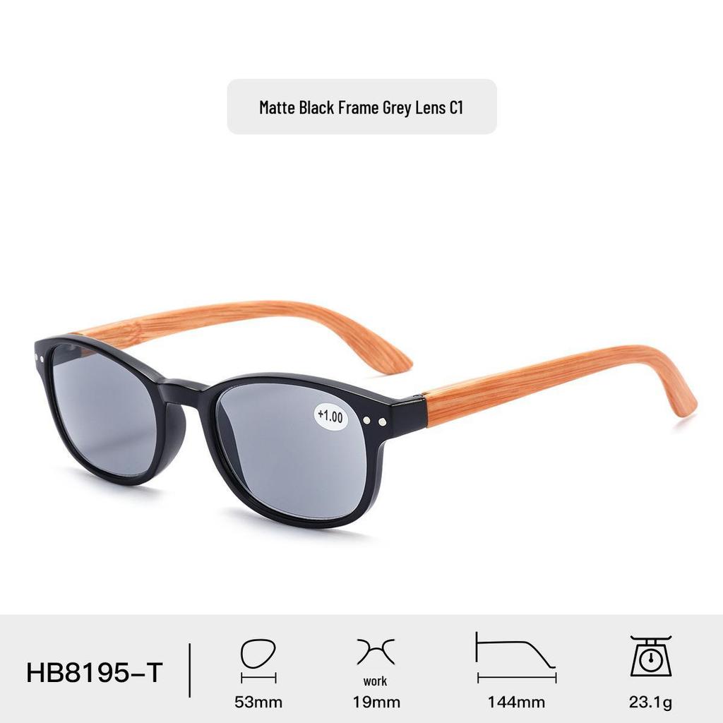 B8195-T Unisex Fashion Sunglasses & Reading Glasses with Anti-UV and Spring Hinge.