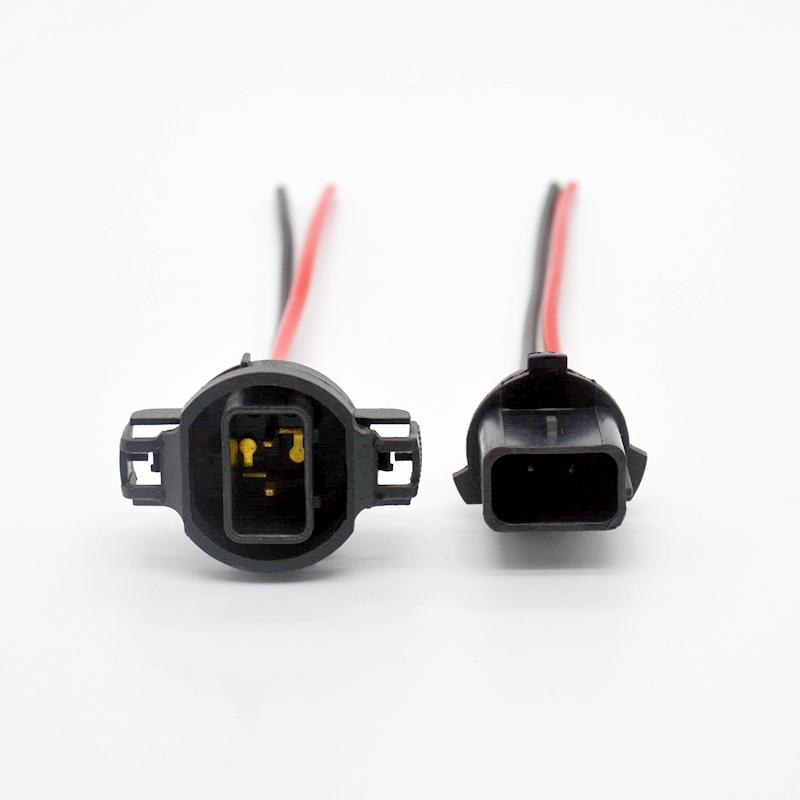 H16 5202 PSX24W PSX26W P13w Auto Fog Lamp Holder Modification Power-taking Male Connector and Female Contact