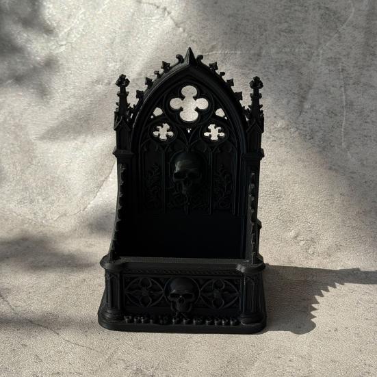 Storage Box Gothic Style with Hollow Patterns And Engraved Design Organizer for Aromatherapy Crystals Bracelets