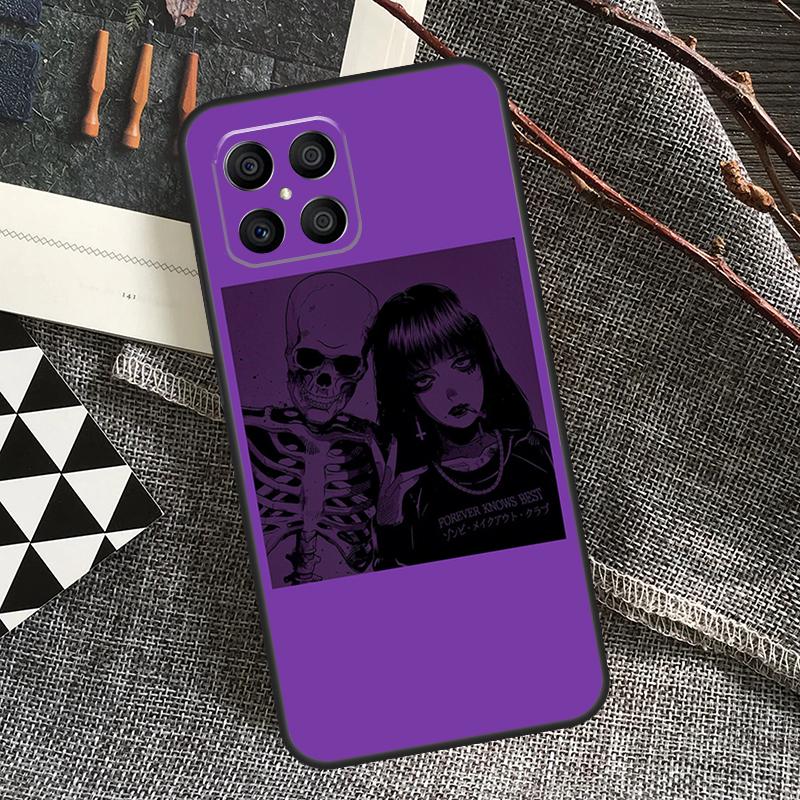 Purple Aesthetic Case For Honor Magic 5 6 Pro 50 70 90 Lite X6 X7 X8 X9 X6a X7a X8a X9a X8b X9b Cover Funda