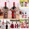 Christmas Wine Bottle Cover Merry Christmas Decorations for Home Xmas Ornaments Gift Navidad Noel Natal Happy New Year