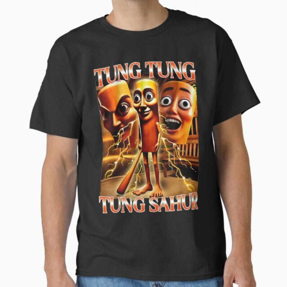 

Tung Tung Tung Sahur Funny Meme Brainrot Humor Gen Z Unisex T-Shirt Unisex T-Shirt XL