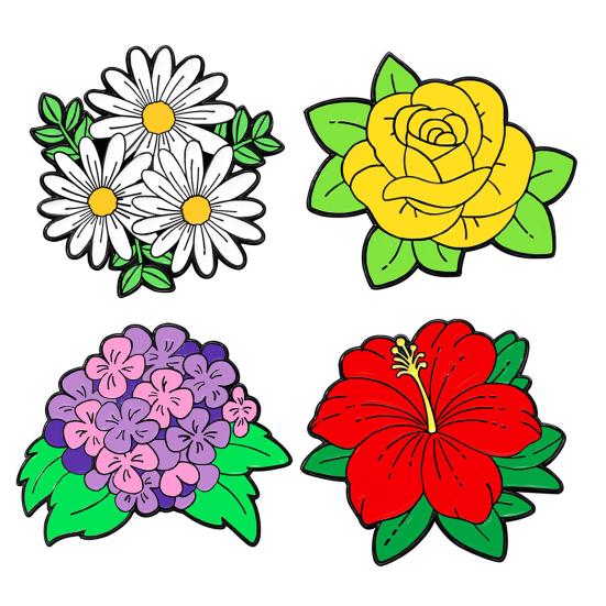 Blumenbrosche Anstecknadel für Damen Rose Wildblume Reversnadel Mantel Hut Pullover Accessoires Geschenke für Mutter Ehefrau Freundin