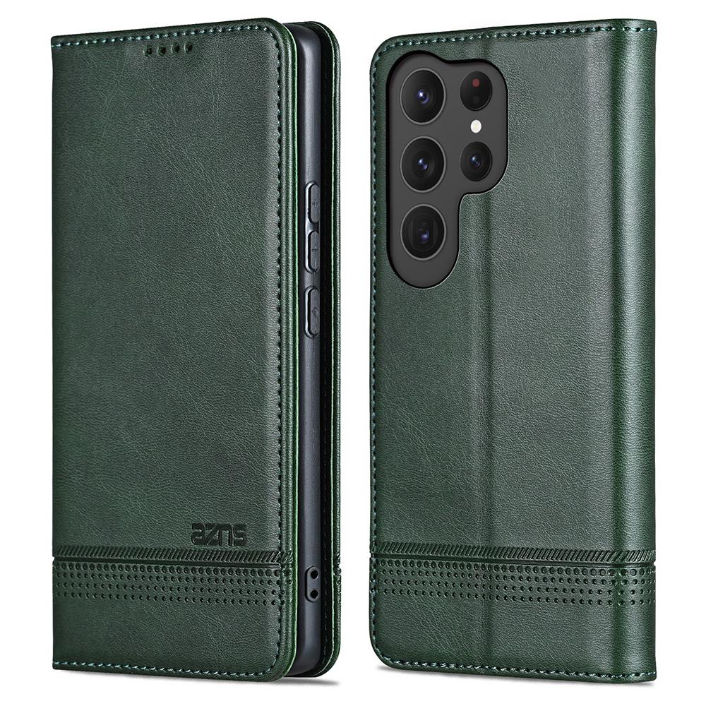 For Samsung Galaxy S25 Ultra Case Cowhide Texture PU Leather Wallet Phone Cover