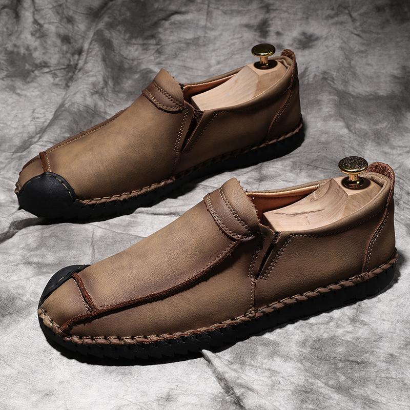 

Модные мужские туфли ручной работы из кожи PARZIVAL, мокасины для мужчин, мягкие мокасины для вождения, туфли на плоской подошве для мужчин, повседневная мужская обувь 47 хаки