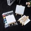 1/2/3pcs DIY Painting Set - Wooden Easel Frame, Acrylic Paints, Brushes & Blank Canvas Panel, Ideal for Oil & Acrylic Painting