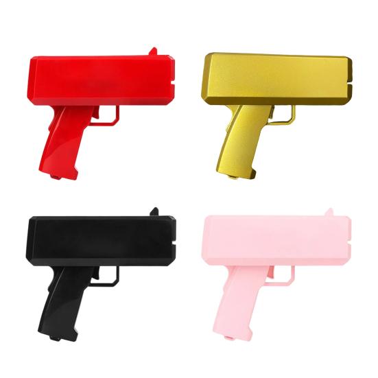 Electric Money Shooter Toy Battery Powered Handheld Fake Cash Scatter Make Money Rain Toy Weddings Party Club Events Automatic Money Thrower Toy