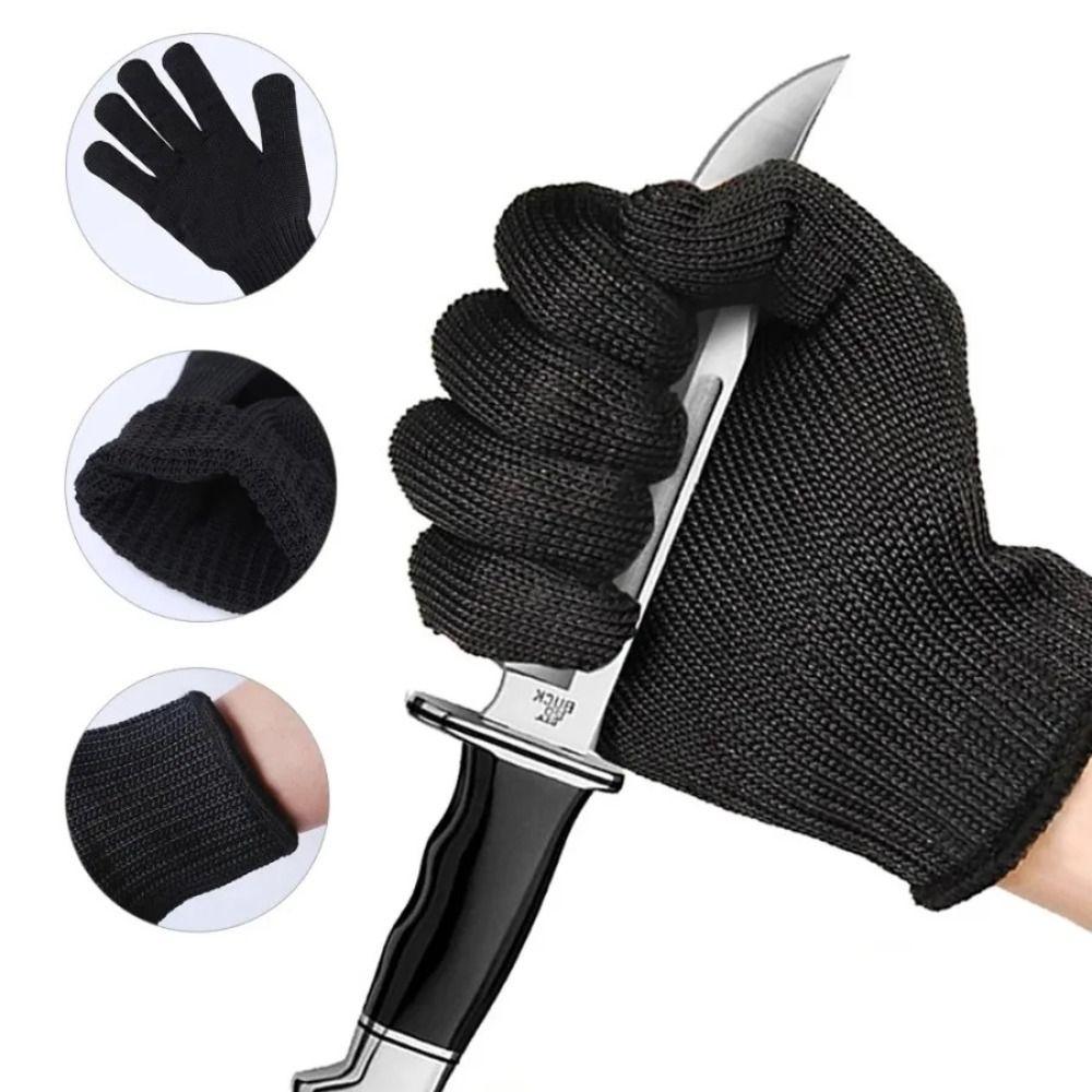 Comprar Guantes de acero inoxidable anticortes, guantes protectores de mano  resistentes a los cortes, malla metálica para carne, para carnicero,  cuchillo de alambre, a prueba de puñaladas, 1 ud.