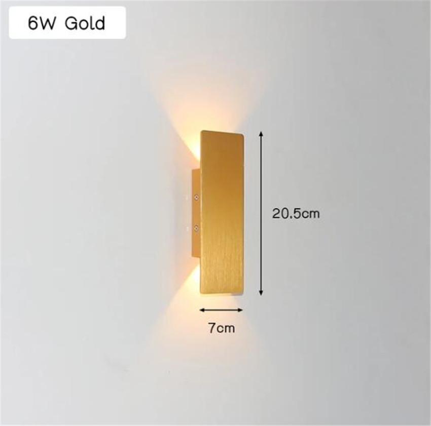 Modern LED Waterproof Outdoor Wall Lamp IP65 Aluminum up down Sconce Indoor Decorative Lighting